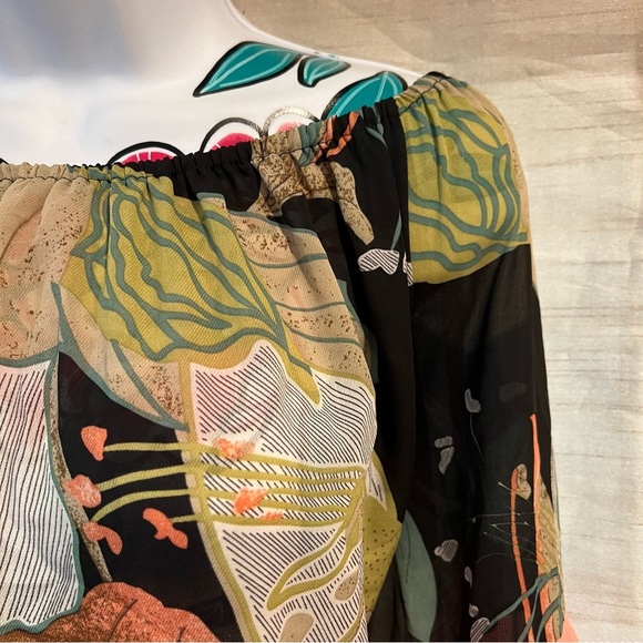 Black Coral Floral Dress - Picture 3 of 4